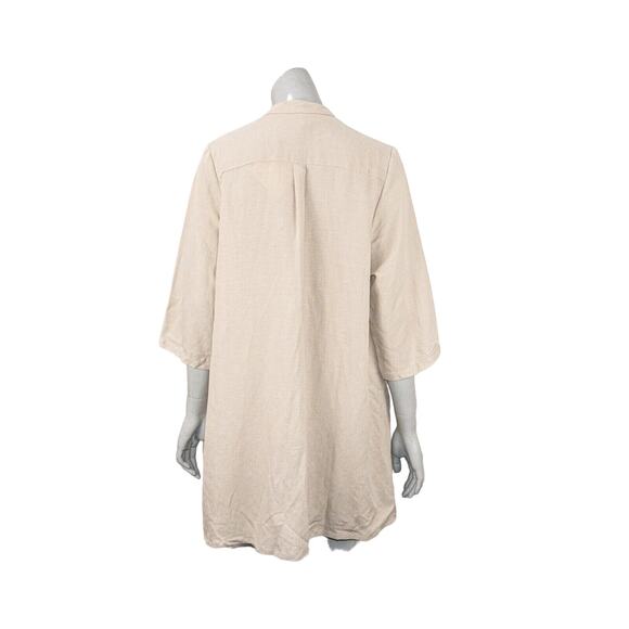 PAR EN PAR Women's The Easy Tunic Blouse in Bone Gray Size Medium NWT - Picture 10 of 10